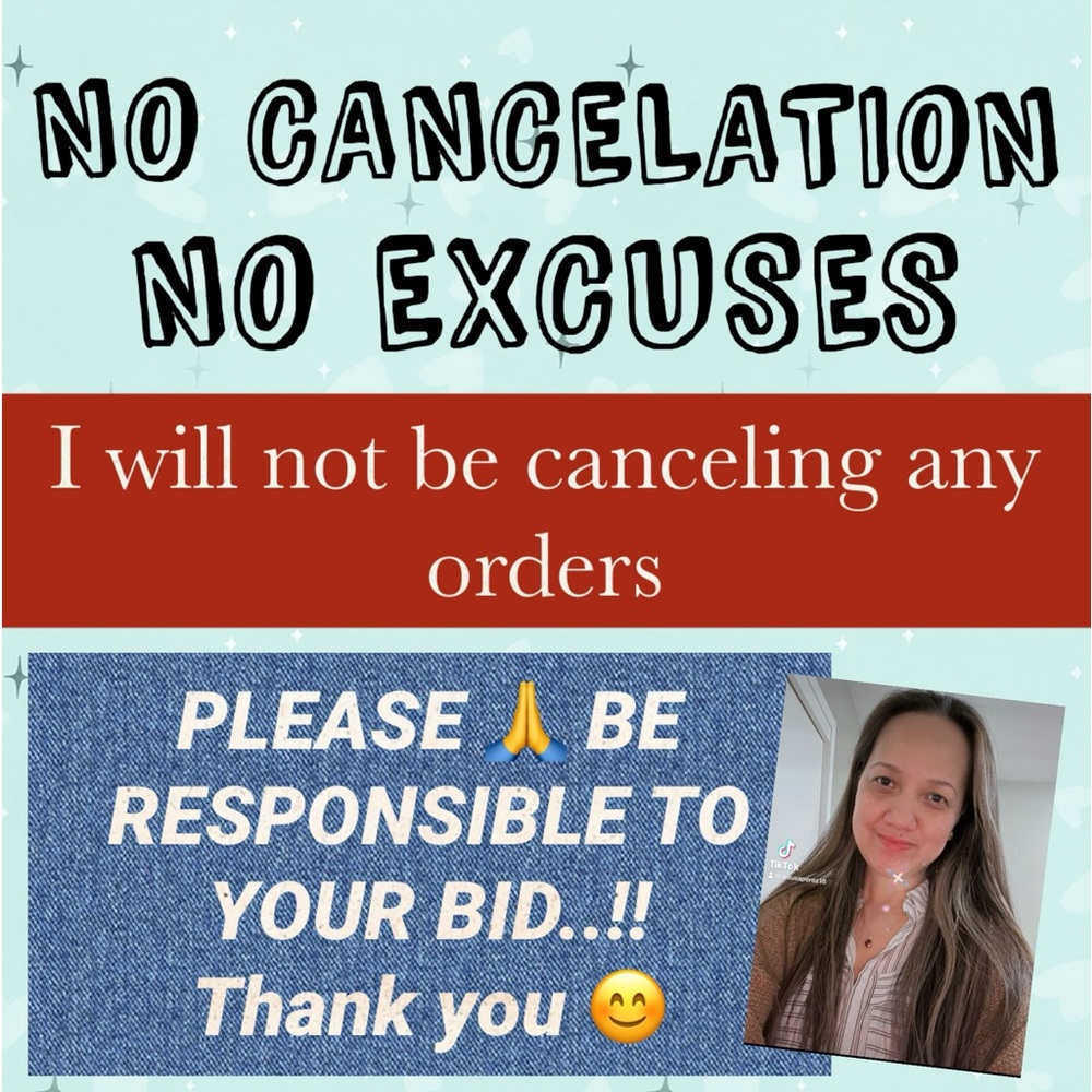 NO CANCELATION...!!